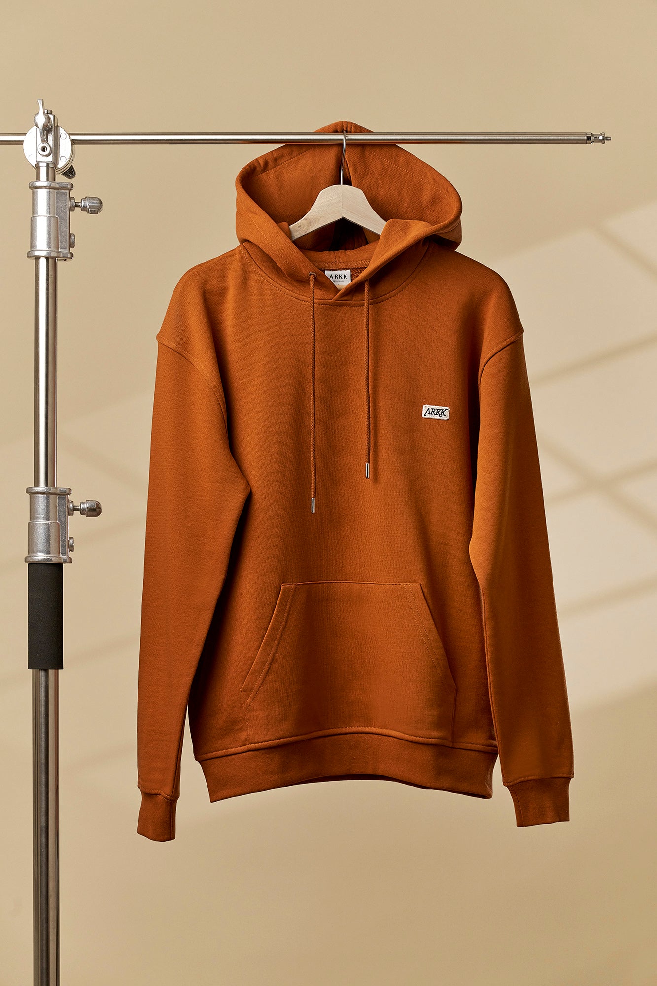ARKK Apparel ARKK Box Logo Hoodie | Caramel Cafe Hoodie